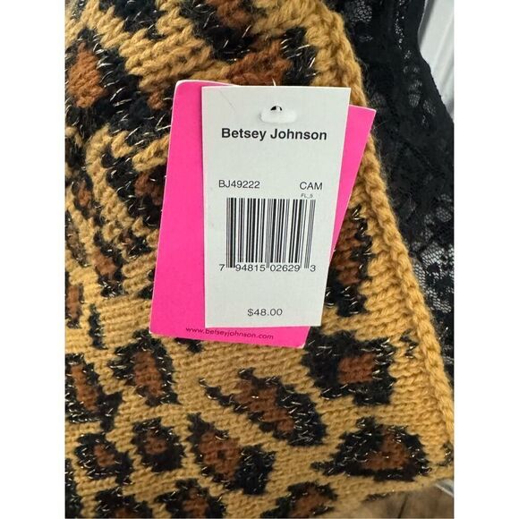 Betsey johnson  Leopard /cheetah /animal print knit scarf nwt - Picture 11 of 14